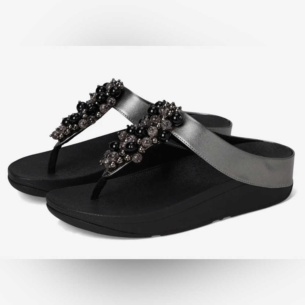 Fit Flops Fino Bauble Bead toe post sandals 
Like new . EUC